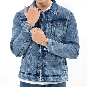 Veste côtelée en jean pour homme, couleur unie, style décontracté, streetwear, nouvelle mode, veste d'hiver côtelée en jean pour homme 2026 - Product Image 4