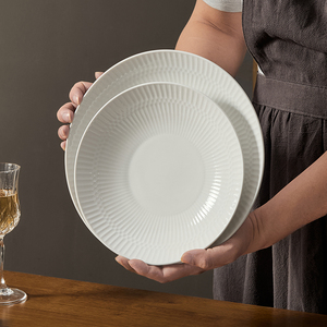 Service de table en céramique écologique moderne ST, blanc céladon, pour mariage, banquet, restaurant, avec kit d'ustensiles - Product Image 4