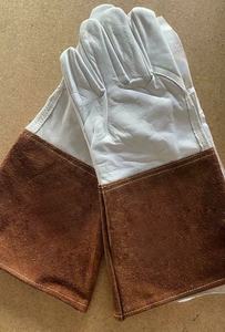 ถุงมือเชื่อมทิ๊กทนไฟถุงมือความปลอดภัยสำหรับงานผลิตด้ายทำงานดีไซน์แบบตรงขนาดใหญ่ใส่สบายออกแบบได้ตามต้องการ - Product Image 6