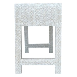 Table console moderne de luxe en nacre écologique multifonctionnelle avec design artisanal pour la décoration de salon - Product Image 4