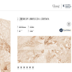 กระเบื้องพอร์ซเลนเคลือบเงา ดีไซน์เนอร์ ขนาดใหญ่ 800x1600 1200x1800 750x1500 มม. สำหรับตกแต่งผนัง พื้น และระดับความสูงภายในอาคารสมัยใหม่ - Product Image 1