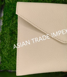 Minimalist Leather Pouch Bag Camel Color Envelope Clutch Premium Cowhide Sleeve Case <b>Magnetic</b> <b>Button</b> Closure Handcrafted Luxury - Product Image 4