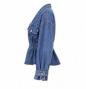 เสื้อแจ็คเก็ตยีนส์ผู้หญิง คอวี แขนยาว ติดกระดุม - Product Image 4