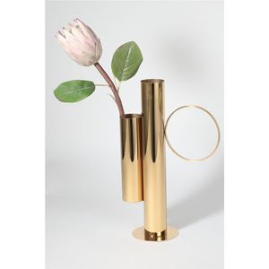 Florero Moderno Abstracto de Metal, Florero Geométrico de Hierro, Centro de Mesa Decorativo para el Hogar, Hotel, Decoración de Bodas - Product Image 3