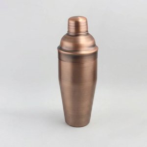 Antique Copper Cocktail Shaker Featuring A Rich Brushed Patina Finish Vintage Inspired <b>Bar</b> <b>Tool</b> Built For Stylish Drink Mixing - Product Image 1