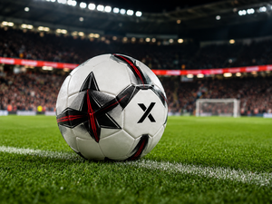 Ballon de football personnalisé X, blanc, noir, rouge, logo X, ballon de football professionnel pour match |   OEM ODM |   Fabricant |   Design haut de gamme - Product Image 4