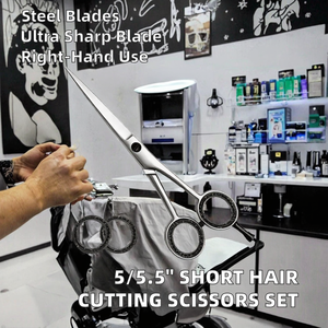 Ciseaux de coiffure 6'' en acier inoxydable JP, ensemble de ciseaux de barbier professionnels pour la coupe de cheveux, avec sac inclus - Product Image 5