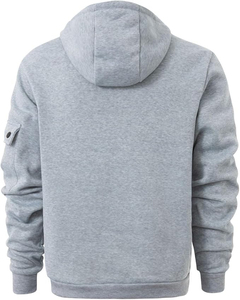 Sudadera con Capucha de Felpa Transpirable y Bordada, Corte Ajustado, para Hombre, Estilo Casual para Gimnasio, con Bolsillo y Logotipo Personalizado en Color - Product Image 5