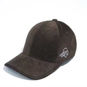 Gorra de béisbol vintage de moda Comm Andot negra 100% algodón pana lavada de 6 paneles con logo bordado de cadenas ajustable - Product Image 2