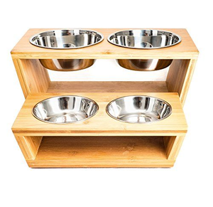 Tazón de Comida para Mascotas Hecho a Mano, Ecológico, de Metal y Madera Vintage, para Perros y Gatos, Regalos Empresariales - Product Image 2