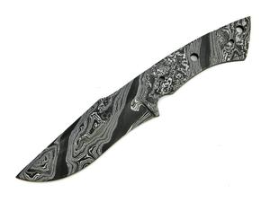 Cuchillo de Caza de Acero de Damasco, Hoja Táctica de Espiga Completa para Exteriores, Mango de Madera, Producción OEM Personalizada, Hecho a Mano, Punta Caída - Product Image 3