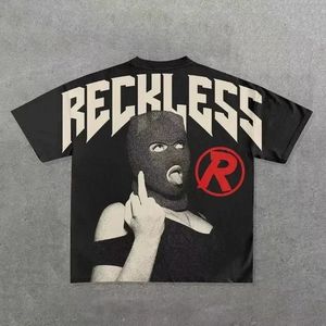T-shirt unisexe à col rond, imprimé crâne et main, style punk, coupe classique, 100% coton, manches courtes, écologique, léger, toutes saisons - Product Image 3