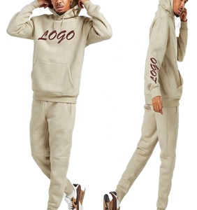 Survêtement de sport pour hommes de qualité supérieure 100% coton col à capuche d'hiver tricoté dernier tissu polaire imperméable à la mode solide haut - Product Image 1