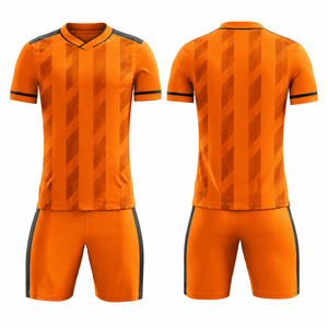 Ensemble de maillots de football unisexes personnalisés avec impression de nom - Sublimation respirante, séchage rapide, extensible dans les 4 sens, vêtements d'entraînement de football - Product Image 3