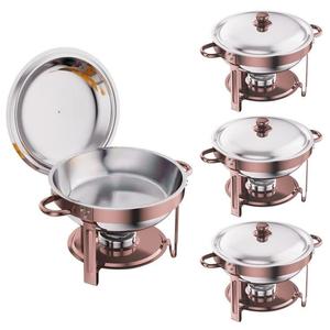 Juego de buffet de lujo de acero inoxidable con calentador, tapa abierta o colgante y horno con calefacción, suministros duraderos para hoteles - Product Image 2