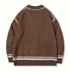 Varsity Collegiate Style Knit <b>Sweater</b> Loose Streetwear Winter Pullover - High Quality Soft Ladies Autumn Knitwear breathable - Product Image 2