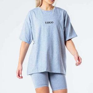 ชุดกางเกงขาสั้นผ้าฝ้ายยั่งยืนสำหรับผู้หญิง ขายส่ง รับผลิตตามแบบ (OEM) พร้อมปักโลโก้ สีสันตามสั่ง สวมใส่สบาย ระบายอากาศได้ดี ผ้าไม่เป็นขุย ปี 2026 - Product Image 3