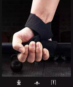 Sangle de musculation unisexe en coton respirant, antidérapante et écologique pour haltérophilie et soulevé de terre – Usage intensif - Product Image 2