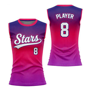 Maillots de softball sans manches respirants et à séchage rapide pour sports de plein air, faible MOQ - Product Image 4