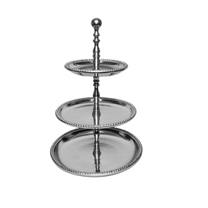 Two Tier Gold Metal Cake Stand <b>Round</b> Dessert Display <b>Tray</b> For Party Cupcake Serving Decoration Home Kitchen Tabletop - Product Image 5