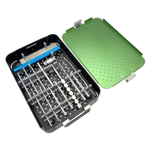 Kit d'instruments manuels en acier inoxydable pour sulcoplastie trochleaire vétérinaire, conception rectangulaire, pour chirurgie des petits animaux Dentavex - Product Image 1