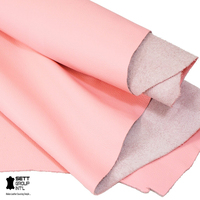 Cuir de vachette rose biologique authentique OEM, cuir souple de qualité supérieure 1,1-1,3 mm, matériau DIY pour chaussures, ceintures, canapés, atelier de fabrication artisanale, fiable