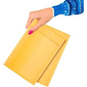 Enveloppes à bulles jaunes kraft 4x7 pouces, sacs postaux rembourrés à bulles pour expédition, emballage 4x7 pouces, 1000 prix de gros - Product Image 1