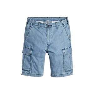 Shorts cargo en jean pour homme, taille basse, délavé, en polyester, style bermuda décontracté, avec cordon de serrage, motif imprimé, écologique - Product Image 5