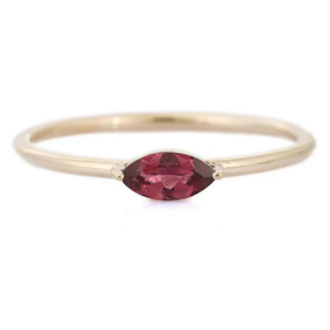 18K Yellow <b>Gold</b> Natural <b>Opal</b> & Topaz Stackable Wedding Band <b>Ring</b> - Product Image 1