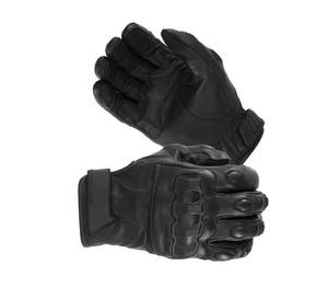 Guantes tácticos de cuero resistentes a impactos, con protección completa para los dedos, antideslizantes y antiimpactos. - Product Image 3