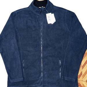 Diseño de moda Profesional Personalizado Bolsillos laterales Casual Stand Collar Mens Zip Fleece University Jacket - Product Image 4