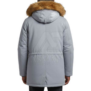 Parka longue pour homme, veste chaude isolée à capuche, manteau d'extérieur pour temps froid, parka pour homme - Product Image 6