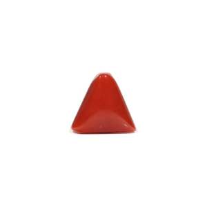 Oval Cut 6.3 Carat Red Coral Loose Gemstone for Fine Jewelry - Product Image 1