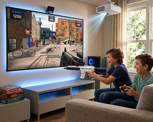 Sistema de Tiro Interactivo Eshark – Juego de Tiro Láser Comercial para FEC, Arcades y Zonas de Juego - Product Image 2