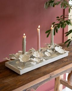 Nuevo Portavelas Metálico Creativo con Forma de Planta, Portavelas Retro de Hierro con Acabado Envejecido - Product Image 5