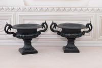 Jardinière en métal moderne et élégante, pot en fer écologique, auto-arrosant, léger, pour jardin extérieur