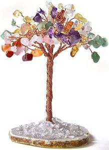 Árbol de piedras preciosas de cristal Premium con base de rodaja de ágata Árbol de Feng Shui de piedra múltiple Árboles de cristal al por mayor Comprar de ágata Aameena - Product Image 2