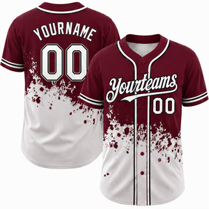 Nouveau design, maillot de baseball personnalisé avec logo, vente directe d'usine, manches courtes, nouveau style, vêtements de sport pour hommes, maillot de baseball - Product Image 2