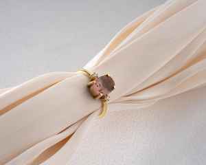 Bague en quartz fumé naturel, argent sterling 925, plaqué or 14 carats, pierre précieuse en quartz fumé changeant de couleur, bague turque délicate, cadeau - Product Image 6