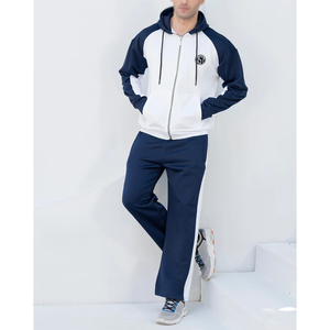 Wholesale Bulk Supplier Men's Winter Solid Acid Wash Printed Hooded Tracksuit Breathable Quick Dry Fleece Lining 2 1 Design - Product Image 5