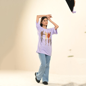 Camiseta de Talla Grande para Mujer, Estilo Casual, Personalizada con Estampado, Venta al Por Mayor - Product Image 3