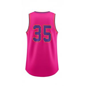Camiseta de Baloncesto Personalizada al por Mayor, Uniforme de Equipo Sublimado, Tejido Transpirable, Estilo Profesional, Camiseta de Baloncesto de Secado Rápido - Product Image 3