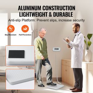 Báscula Digital Portátil Profesional para Médicos, Báscula Corporal Inteligente con Plataforma Antideslizante, 2 Unidades y Función de Tara - Product Image 4