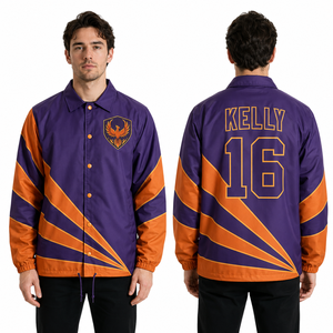 เสื้อโค้ชเพอร์ฟอร์แมนซ์ แขนเสื้อเรียบเนียน ปิดด้วยเชือกยางยืด เย็บเสริมความแข็งแรง ยืดหยุ่นได้ เหมาะสำหรับการฝึกซ้อมปกติ - Product Image 3