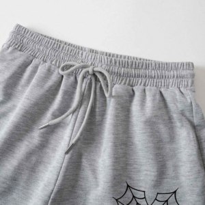 Shorts de Cintura Alta de Lona Tejida, Estilo Urbano, con Detalle de Botones, Color Sólido, Transpirables, Ecológicos, de Secado Rápido, Cintura Elástica, para Mujer - Product Image 3