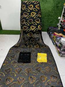 Conjunto de Dirac Somalí en Oferta, Maqbal Dirac Estampado, Vestido de Jacquard de Terciopelo 100% Poliéster, Resistente a la Encogimiento, Talla Mediana para Niñas - Product Image 3