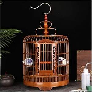 Jaula para Pájaros Decorativa de Metal Estilo Moderno Homesake, Jaula Clásica para Pájaros, Jaula Antigua para Pájaros - Product Image 1