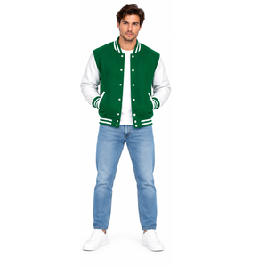 Veste universitaire tendance pour hommes et femmes, veste de baseball personnalisée brodée, style Letterman, vente en gros, fournisseur OEM ODM de vestes universitaires - Product Image 6