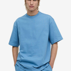 Camisetas Casuales de Alta Calidad, Nuevas, Lisas, de Algodón Elástico, para Hombre y Mujer, a Precio de Mayoreo, con Hombros Caídos - Product Image 2