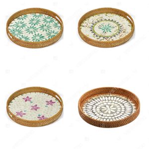 Trend-Driven Design Food Dining Rattan Trays Decor Capiz Shell Tray <b>Kitchen</b> <b>Pantry</b> Holder - Product Image 1